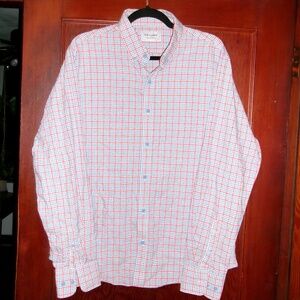 Twillory Men’s Untuckable Tailored Fit Button-Down Shirt – Size Large